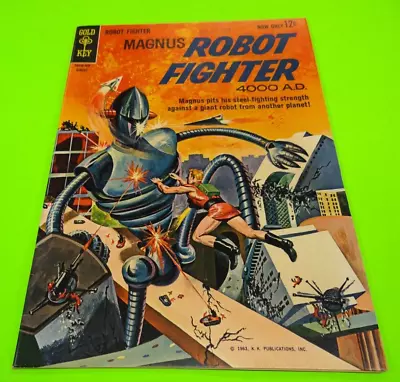 Magnus Robot Fighter #3 VF+ 8.5 High Grade 1963 Gold Key Silver Age Russ Manning • $250