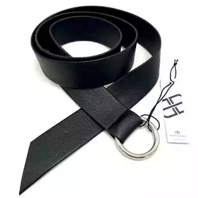 B-Low The Belt Vegan Faux Leather Black Pebbled Mia Belt Womens O Ring One Size • $17.79