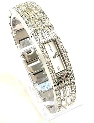 £9.99 • Buy DKNY Watch Beekman Glitz NY- 3715 Diamante Set Silver Tone Bracelet #142 