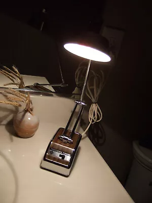 Vtg Mid-Century Space Age High Intensity Table Desk Lamp Working Striking L@@K! • $39.79