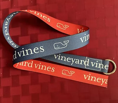 Vineyard Vines Belt D-Ring Size Large Double Sided Blue And Red • $19.40