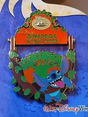 Disney Pin Le Stitch Animal Kingdom Dvc Exclusive Passholdr Swings Dangle Lilo • $14.99