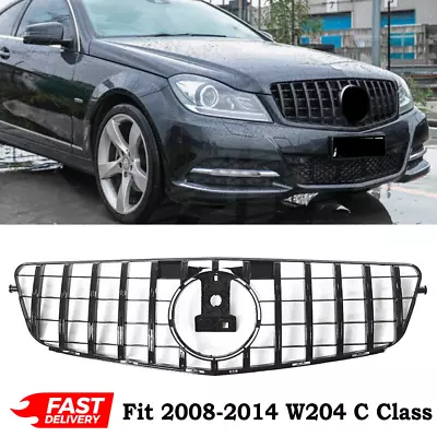NEW GTR Style Front Grille Grill For Mercedes W204 C250 C180 C280 C350 2008-2014 • $55