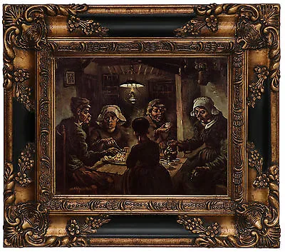 Van Gogh The Potato Eaters Wood Framed Canvas Print Repro 8x10 • $119.44