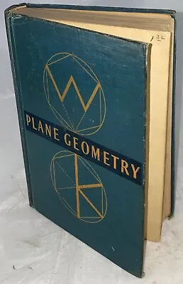 1943 Plane Geometry Ginn & Company A M Welchons • $1.99