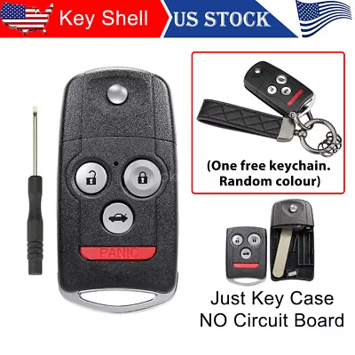 Replacement Keyless Remote Flip Car Key Fob Shell Case For Acura + Free Keychain • $9.85