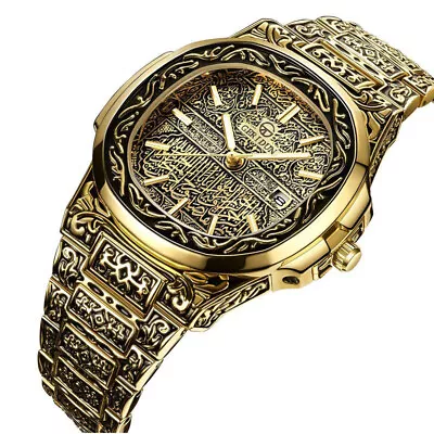 Islamic Muslim Arab Business Men's Watch For Men Luxury Quartz Wristwatches • $45