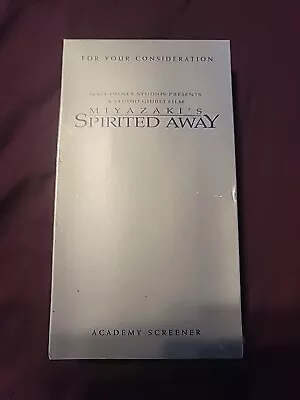 Spirited Away VHS 2001 FYC PROMO ACADEMY SCREENER - BRAND NEW & SEALED Miyazaki • $250