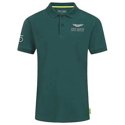 £23.99 • Buy Aston Martin F1 Sebastian Vettel Driver Short Sleeve Green Mens Polo Shirt