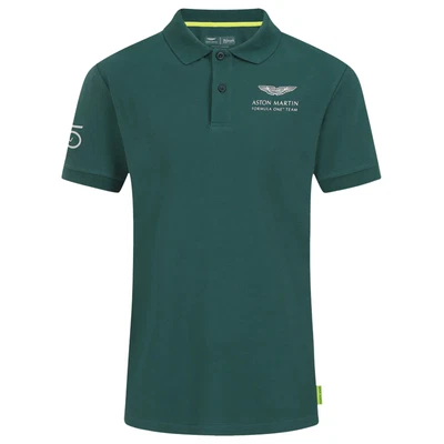 £23.99 • Buy Aston Martin F1 Sebastian Vettel Driver Short Sleeve Green Mens Polo Shirt