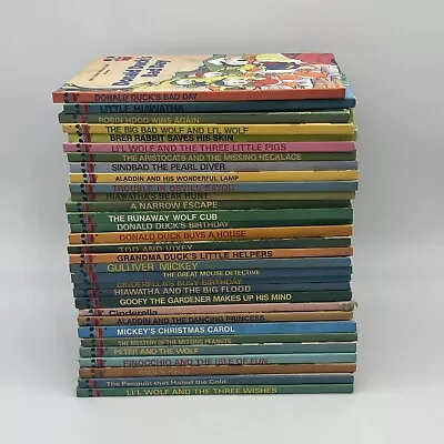 Disney Wonderful World Of Reading Book Club Lot -31 Titles In Descr. Vtg 70-80’s • $65