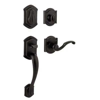 Baldwin Entry Door Handleset 10  Metal Single Cylinder Deadbolt Venetian Bronze • $160.10