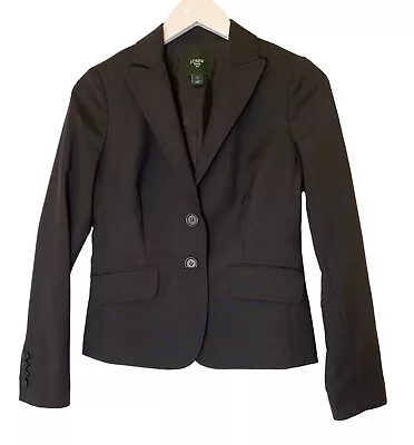 J Crew Women’s 100% Wool Suiting Blazer Black Size 0 • $28.99