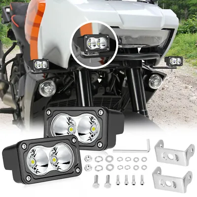 2X3  LED Cube Light Spot Pods Daytime Safety Lamp For Motorcycle Bike Crash Bar • $32.99