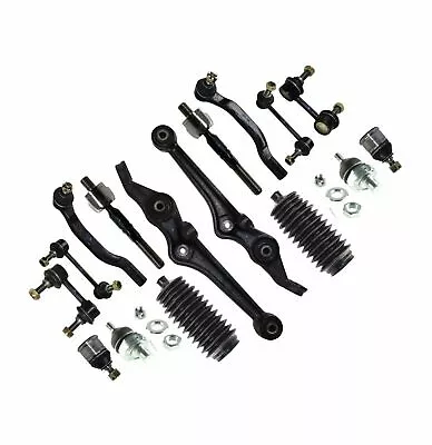 16 Pc Suspension Kit For Honda Accord 3.0L V6 Control Arms Tie Rod Bellow Boots • $107.54
