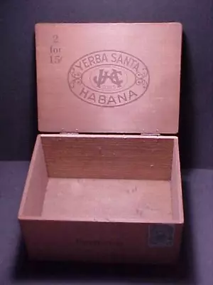 Vintage J C H Sons Yerba Santa Habana Cigar Box Factory #217 First District PA • $2