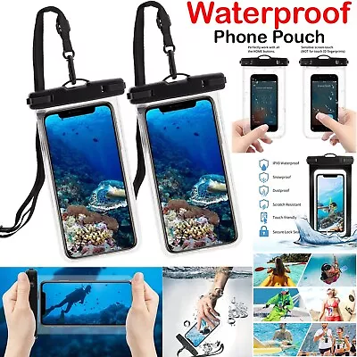 Universal Waterproof Case Underwater Mobile Phone Screen Protector Pouch Cover • £4.29