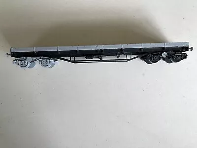 O GAUGE - METAL KIT BUILT BOPLATE / 2 PLANK WAGON - 38cm LONG • £39.99