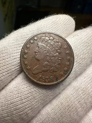 1833 Classic Head Half Cent Fine • $85