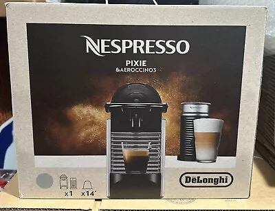 De'Longhi Nespresso Pixie Espresso Machine With Aeroccino 3- Aluminum (EN124SAE) • $159.99