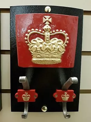 Red Telephone Box 2 Hooks Coat Hanger Of St. Edwards Crown Plate K6 Booth Kio • £55