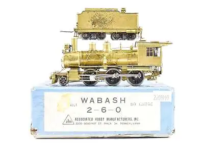 HO Brass AHM - Associated Hobby Manufacturers Inc. WAB - Wabash 2-6-0 • $249.99