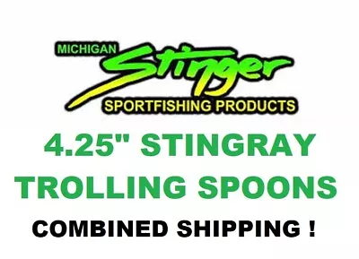 Michigan Stinger 4.25  Stingray Trolling Spoons Fishing Baits Choose Colors • $9.76