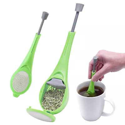 Clever Spoon Tea Infuser Strainer Bag Loose Leaf Steeper Press Tea Filtter Tool • $5.49