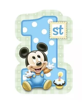 Mickey Mouse 1st Birthday Invitations Save The Date Party Supplies 8 Count • $9.99