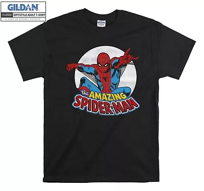 Marvel Amazing SpiderMan Retro T-shirt Gift Hoodie T Shirt Men Women Unisex 6391 • £15.95