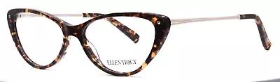 Ellen Tracy Busan Tortoise Womens Cat Eye Full Rim Eyeglasses 50-14-135 B:34 • $24.99