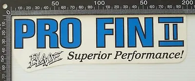 Vintage Blade Bodyboard Pro Fin Ii Australia Surf Shop Advertising Promo Sticker • $12.75