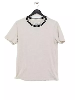 Maison Margiela Women's T-Shirt UK 10 Tan 100% Cotton Basic • £40