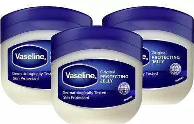Vaseline Pure Petroleum Jelly Original Protects Dry Skin 50ml / Pack Of 3 • £7.99