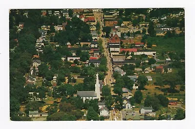 Ariel View Of Main St. Hackettstown NJ Circa 1955 Chrome Postcard • $9.99