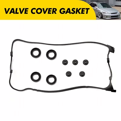 Valve Cover Gasket Durable For 1992-95 HONDA CIVIC 1.5L 1.6L SOHC L4 D15Z1 D16Z6 • $13.99