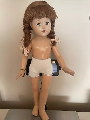 Vintage Effanbee AnneShirley 21” Composition Doll Jointed Sleepy Eyes (BRS) • $41