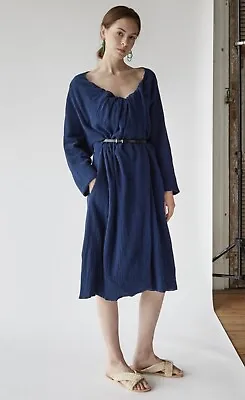 A Detacher Blue Cotton Gauze Dress Free Size • $140