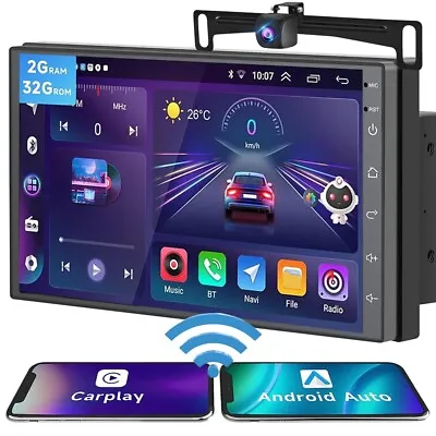 7 Inch Android 12 Car Stereo 2DIN GPS FM RDS Radio DAB+ Head Unit CarPlay Camera • $169.99