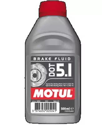 Motul Liquid Pads Dot 5.1 500 ML Synthetic Car Motorbike Brake Fluid Of • $16.69