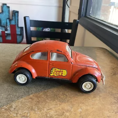 Vintage Tonka Volkswagen Beetle Bug Car 52680 8.5” 1960’s Twinkle Toes Orange • $12