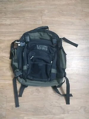 Vans Off The Wall Modular Backpack Black And Green Many Pockets Check All Pics  • $15