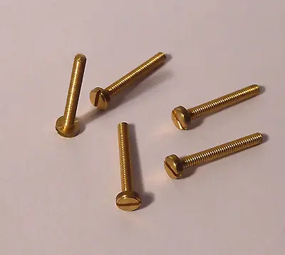 M2 Brass Panhead Slotted Screw X 25 Mm Long ( Quantity 20 ) • £6.95