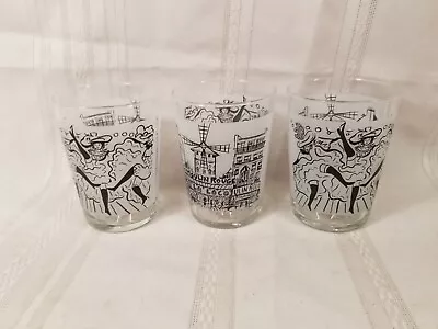 3 Mikasa Ultima + Parisian Scenes Drinking 17 Oz Glassware Double Old Fashion • $58.02