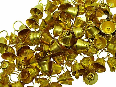 Brass Religious Small Decorative  Bells Traditional Lots Of 50 Pieces • $9.74