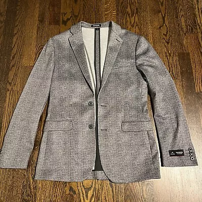 Express Performance Extra Slim Blazer Suit Jacket Gray Men's NWOT 36R • $35