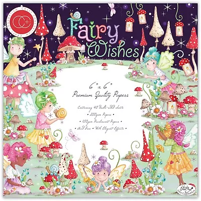 Fairy Wishes - Craft Consortium 6 X6  Premium Paper Pad - Helz Cuppleditch • £6.49