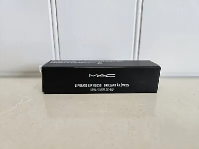 MAC LIPGLASS LIP GLOSS CLEAR 15ml NON STICKY MIRROR LIKE SHINE NEW • £12