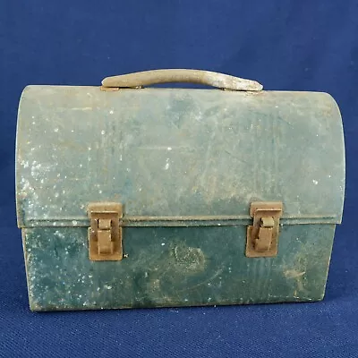 Vintage V Dome Miners / Workers Lunch Box RARE COMPLETE - 1950's Used • $43.50