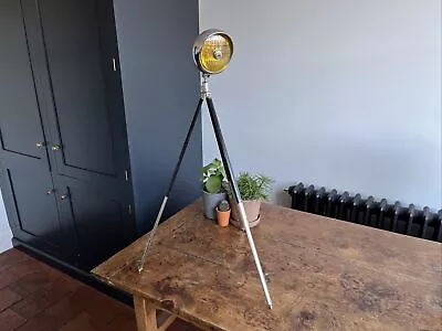 Vintage Car Light Mounted On Stabilo Adjustable Tripod - Miller - Display Only • $94.72